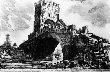 View of the Ponte Salario, from the 
